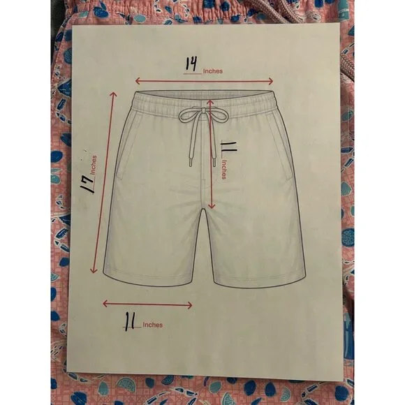 Peter Millar Seaside Collection Mens Swim Trunks Crabs Print Elastic Waist M - Picture 5 of 5